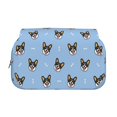 thumbnail image 2 of Hirioo Corgi Dog for Large Grid Mesh Pencil Case with Zipper Stationery Organizer Case, 2 of 7