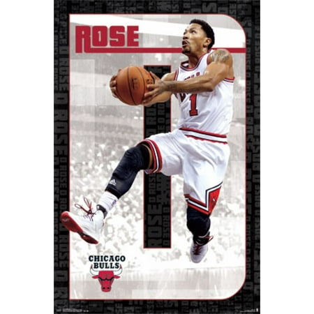 - Chicago Bulls - Derrick Rose 2014 Poster Print