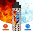 thumbnail image 5 of Lsque Polka Dot Pattern Water Bottle,18oz Sports Insulated Kettle for Cycling Gym Basketball Outdoor, Suitable as a Present, 5 of 7