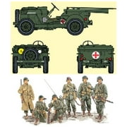1/35 1/4-Ton 4x4 Ambulance Truck w/6 GI Crew