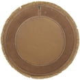 thumbnail image 6 of DecMode 38" x 38" Brown Woven Wall Mirror with Fringe Ends, 6 of 11