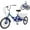 Blue, variant on Mooncool Adult Folding Tricycle 7-Speed, Adult Trikes 24 inch Wheel Cruiser Bike with Cargo Basket, Foldable Tricycle for Adults, Women, Men, Seniors Exercise Shopping