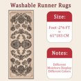 thumbnail image 6 of 2x6 FT Kitchen Runner Rugs Non Skid Washable, Faux Wool Rug Runners for Hallways Bathroom Carpet Runner, Soft Indoor Modern Floor Rug for Entryway Laundry Room, 6 of 11