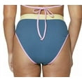 thumbnail image 2 of Jessica Simpson Chop & Change High-waisted Bikini Bottoms In Navy Blue/sol - XL, 2 of 4