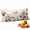 White, variant on Red Orange Hello Fall Throw Pillow Covers,Pumpkin Thanksgiving Botanical Floral Soft Breathable Pillow Cases with Zipper for Sleeping,Long Body Pillowcases for Couch Bed Sofa Chair 20x54 Inches