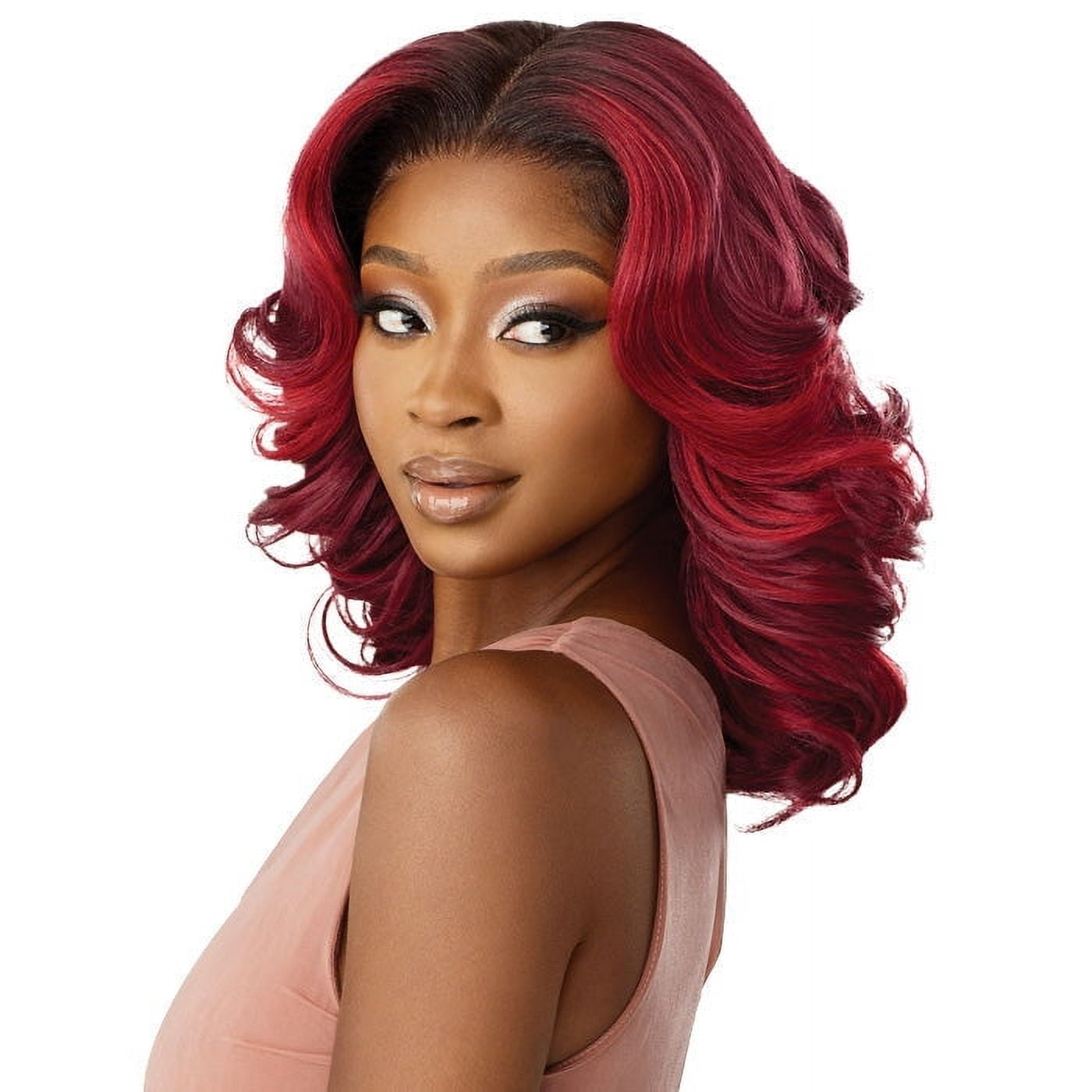 Outre Glueless Human Hair Blend 5X5 HD LACE CLOSURE WIG - HHB - BODY WAVE 16"