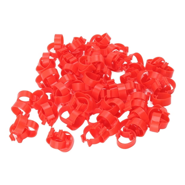 Duck Hen Rings Clip,100pcs Poultry Feet Rings Poultry Buckle Feet Ring  Poultry Leg Band Enhanced Features 