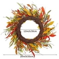 thumbnail image 6 of 22” Fall Wreath for Front Door, Autumn Wreath with Pine Cones Pumpkin Maple Leaf, Thanksgiving Fall Wreath for Home, Wall, Porch, Windows, Suitable for Outside/Indoor, Holiday, Party, Weddings, 6 of 9
