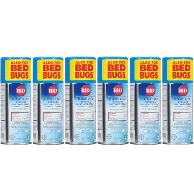 6 Pack RID Step 3 Home Lice, Bedbug & Dust Mite Spray 5 oz (141.8 g