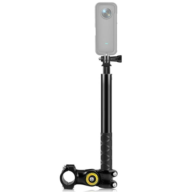 Cámara Palo de Selfie PULUZ PU817 Motocicleta Bicicleta Selfie Stick Manillar Soporte de cámara 27.9cm-113.5cm Longitud ajustable con tornillo de 1/4 pulgadas y adaptador de montaje de cámara depor PULUZ Palo de Selfie