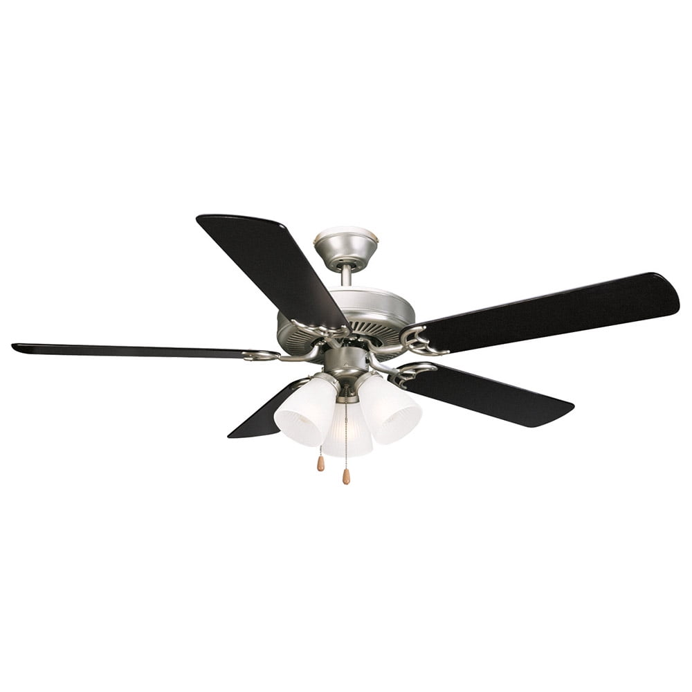 Design House 153957 Millbridge 52Inch Traditional Indoor TriMount Ceiling Fan with Light Kit