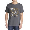 thumbnail image 3 of Wildflower Field Floral Graphic Tee T-Shirts for Women, Short Sleeve Tops - Vintage Pepper, 3 of 5