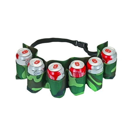 Fairly Odd Novelties 6 Pack Beer and Soda Can Holster Belt (The Best Camouflage Makeup)