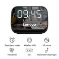 thumbnail image 2 of Reproductor de despertador de escritorio inalámbrico con altavoz compatible con Bluetooth (negro), 2 of 9