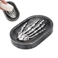 thumbnail image 1 of Gothic Skeleton Design Soap Dish Holder For Bathroom Halloween Shampoo Bar Storage Tray Resin Skeleton Hand Soap Storage Box For Kitchen Bathroom Toilet Laundry Supply Tray, 1 of 9