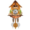thumbnail image 1 of Cuckoo wall clock, cuckoo clock,brown,CM002, 1 of 16