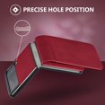 thumbnail image 3 of Premium PU Leather Flip Folio Case for Samsung Galaxy Z Flip 4, [One-Piece] [Anti-Slip] [Scratch Resistant] Slim Flexible Protective Card Slot Shockproof Wallet Cover - Red, 3 of 16