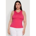thumbnail image 2 of Womens Plus Size Basic Crew Neck Tank Top, 2 of 5