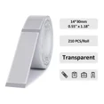 thumbnail image 1 of 14x30mm Thermal Inkless Print Stickers Transparent Self-Adhesive for D & Q Series, 1 of 7
