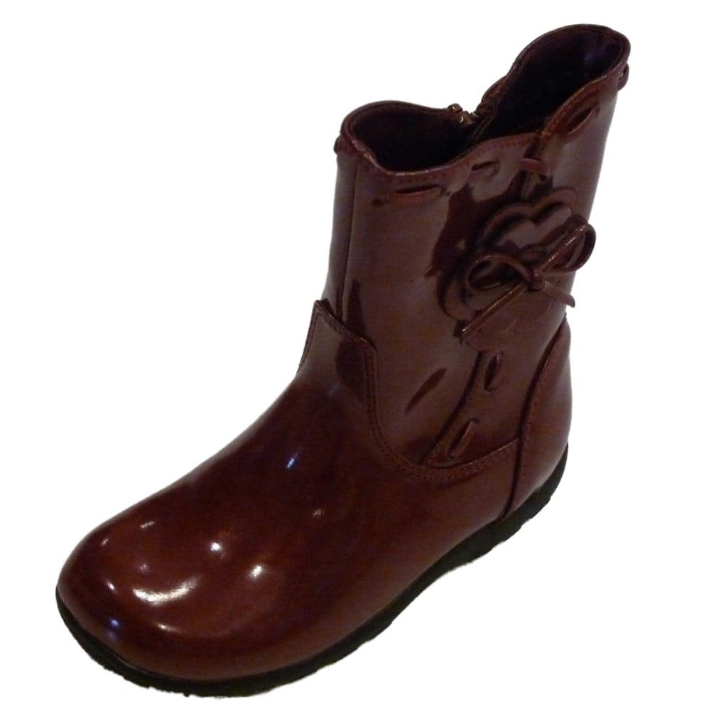 Circo Lulu Toddler Girls Shiny Red Boots 8 Toddler