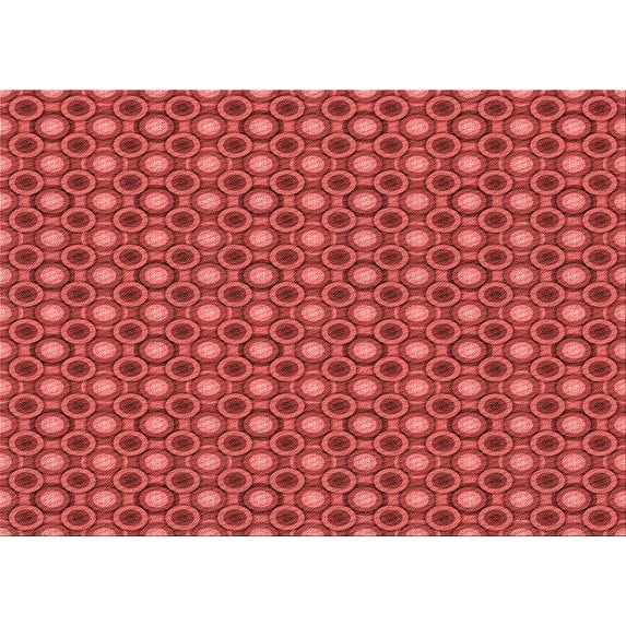 Ahgly Company Indoor Rectangle Patterned Love Red Area Rugs, 2' x 4'