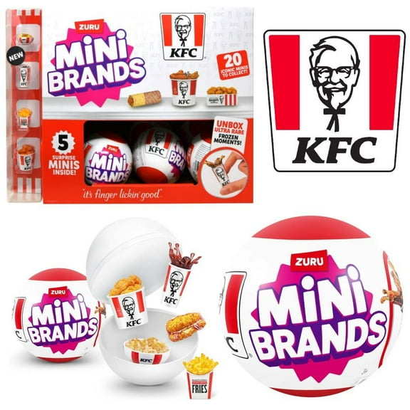 1 PC Zuru Mini Brands KFC Mini Brands in PDQ - Series 1, ONLY SHIP 1 BALL (NO RETURN)