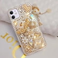thumbnail image 3 of iPhone 12 & iPhone 12 Pro Bling Case,Women Girls 3D Luxury Sparkle Diamond Crystal Rhinestone Pumpkin Car Charm Pendant Glitter Protective Case Cover Premium Gems, Made with Ingenuity, 3 of 9
