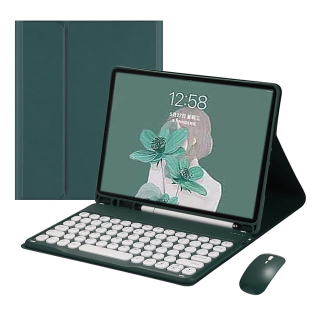 Funda con teclado y ratón para iPad Mini 7 A17 Pro/iPad Mini 6ª generación