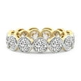 thumbnail image 2 of Round Shape Lab Grown Diamond Dream Bazel Eternity Ring For Women | 3 Carat IGI Certified 14K Yellow Gold | FG-VS Quality Friendly Diamonds Eternity Ring Size 6.5, 2 of 5