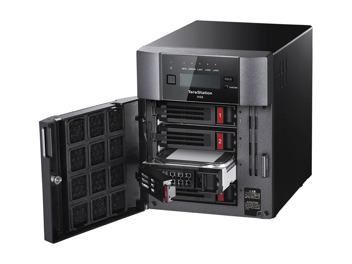 BUFFALO TeraStation WS5420DN 4-Bay Windows Server IoT 2025 Desktop NAS 16TB (4x4TB) HDD Included TAA Compliant - Intel Atom C3338 Dual-core (2 Core) 1.50 GHz - 4 x HDD Supported - 48 TB Supported H...