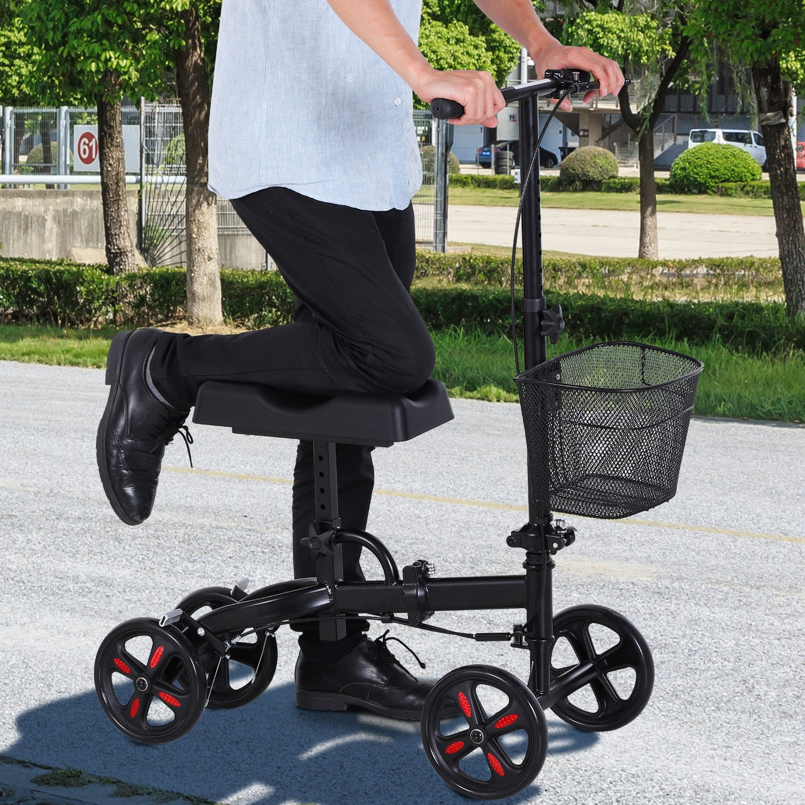 Foldable Knee Walker W/ NonMarking Wheel Walmart Canada