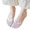 Pink, variant on Xinwanna Women's No Show Lace Socks Low Cut Invisible Toe Topper Half Socks Summer Yoga Liner Socks with Non-Slip Heel Grip (Black,One Size)