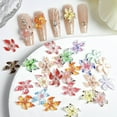 thumbnail image 3 of 20 Pieces Colorful 3D Flower Nails Charms Hibiscus Resin Nails Supplies Stylish Nails Art for Fashionable Nails Designs, 3 of 8