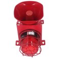 thumbnail image 1 of 180dB Sirène Industrielle Robuste avec Stroboscopique LED - Alarme Résistante aux Intempéries pour Chantiers et Usines (110V, Indice IP65), 1 of 6