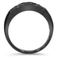 thumbnail image 3 of Pompeii 1/2ct Black Diamond Mens Wedding Band 10K Black Gold (Black,), 3 of 4