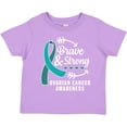 thumbnail image 3 of Inktastic Ovarian Cancer Awareness Brave and Strong with Arrows Boys or Girls Toddler T-Shirt, 3 of 5