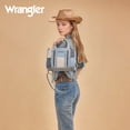 thumbnail image 6 of Wrangler Womens Canvas Woven Tote Bag Top Handle Boho Shoulder Bags With Strap, Jean, 6 of 7