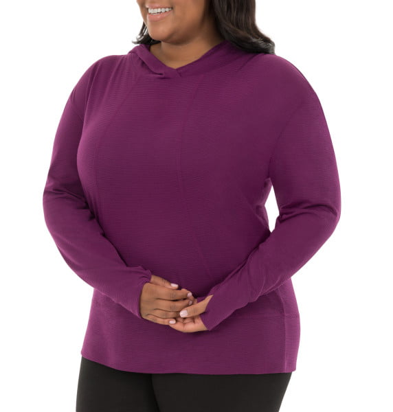 Fruit of the Loom Fit Womens Plus Size Active Pullover Hoodie 