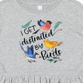 thumbnail image 4 of Inktastic I Get Distracted by Birds Girls Toddler Dress, 4 of 5
