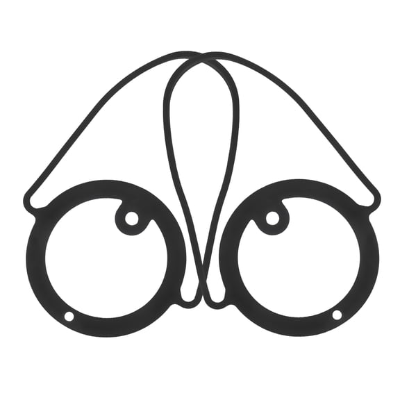 DRAFIDEEP 2-Pack Black Silicone Water Bottle Carrier Straps for Outdoor Travel, Universal Fit Handle for Easy Carrying