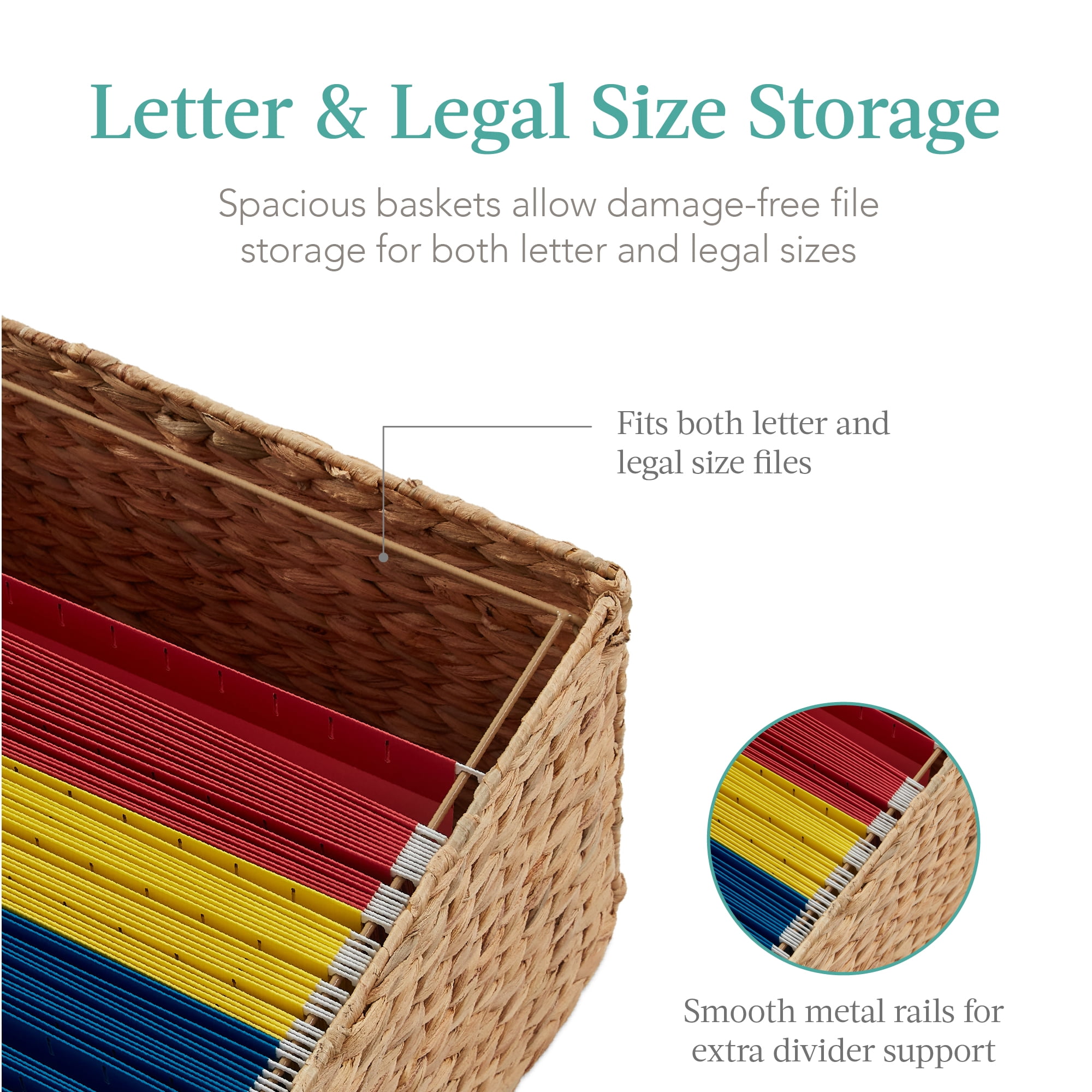Best Choice Products Vertical Rolling File Cabinet for Home, Office w/ Rubberwood Frame, Locking Caster Wheels - Natural