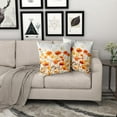 thumbnail image 6 of Autumn Decorative Throw Pillow Cover 2Pcs Set - Fall Style Wildflow Pillowcases 16 x 16 Inch Cushion Covers for Home Car Sofa Bed Couch Indoor Outdoor Thanksgiving Seasonal Decor, 6 of 6