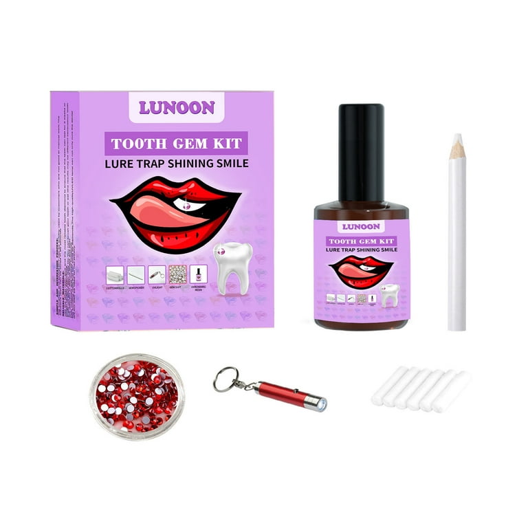 Loeland Tooth Gem Kit for Teeth, DIY Crystals Jewelry Kit Teeth Gems Kit  with Glue and Light, Professional Fashionable Tooth Crystal Kit for Teeth,  Teeth Jewelry Starter kit : : Clothing, Shoes