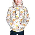 thumbnail image 2 of Bingfone Cute Gnome Summer Pattern Youth Classic Hoodies Soft Hooded Pullover Sweatshirts for Girls and Boys, 2 of 6