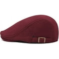 thumbnail image 3 of Kiibsot Men 100% Cotton Newsboy Cap Adjustable Flat Ivy Gatsby Driving Hat, 3 of 7