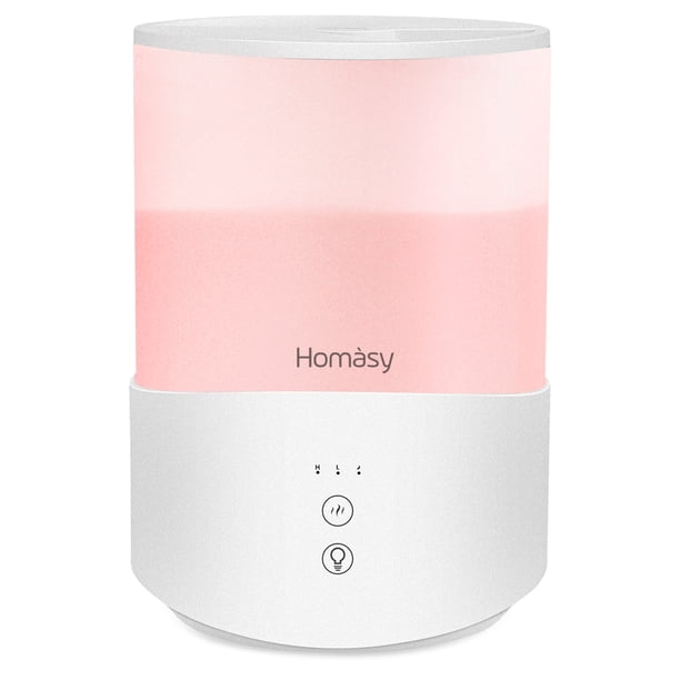 Homasy Cool Mist Humidifier, 23dB Baby Quiet Air Humidifier, 2.5