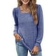 thumbnail image 5 of Tops De Cuello Cuadrado, Camisa De Color Puro De Cuello Cuadrado Amigable Con La Piel A La Moda, Pliegues De Hombro Transpirables Para Mujeres Para El Trabajo De La Vida Diaria, 5 of 5