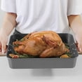 thumbnail image 4 of Antqov Baking Tray Rectangular Baking Tray Roast Chicken Tray Multi-purpose High Body Double Ear Baking Tray Eggs, Home Accessories, 4 of 9