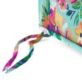 thumbnail image 4 of Jordan Manufacturing 22.5" x 22.5" Camryn Vibrant Aqua Floral Square Outdoor Deep Seat Cushion with Ties and Welt, 4 of 9