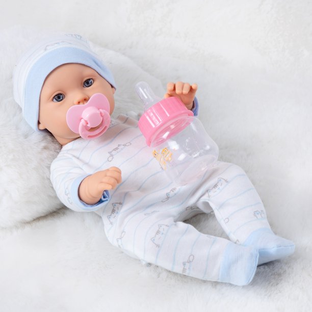 Muñeca Reborn de 30cm para niños, de goma suave juguete, simulación relajante, esmalte, regalo